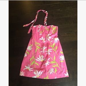 NWOT Lily Pulitzer pink floral dress size 6.